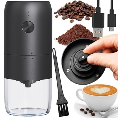 Kaffebönkvarn nötter örter stark elektrisk usb espresso