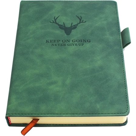 A5 Notesbog - Hardcover Executive Notesbog med Premium Tykt Papir, College Grid Notesbog, 21 cm × 14,7 cm, 360 Sider (Grøn)