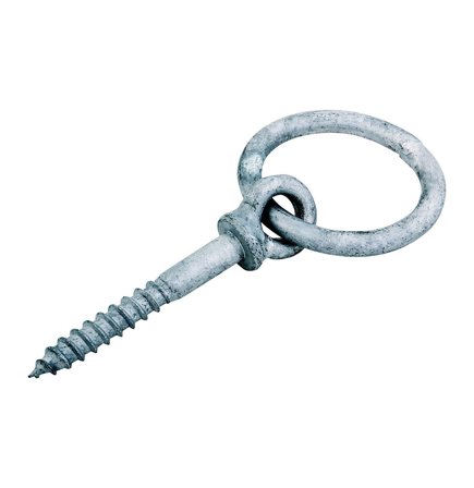 Gunnebo G006757120 Ringskrue med ring, tregjenget M12, Innfesting