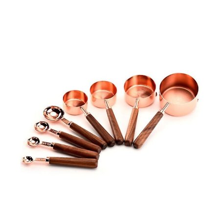 Måleskje i rustfritt stål, målbeggersett