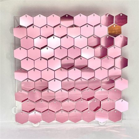 Hexagon Shimmer Board Paljettpanel ROSE GULL ROSE GULL