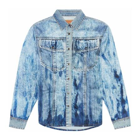 Diesel, Denim Shirts Niebieski, Kobieta, Rozmiar: XS