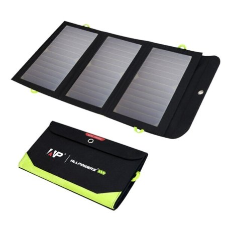Solcellepanel 10000mAh Batteri Bærbar Solar lader Vanntett Solar Batteri