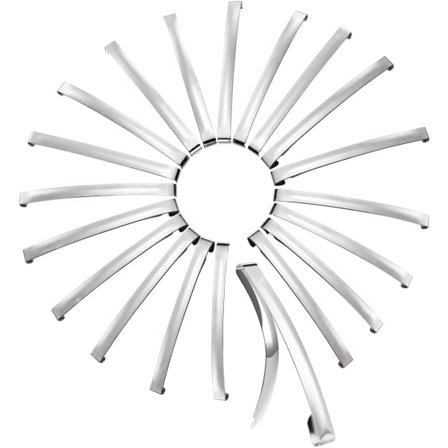 20 stk Hårklemmer Dame - Franske hårspenner Hårklemmer Metall Hårgrep Tilbehør Sølv hårspenner