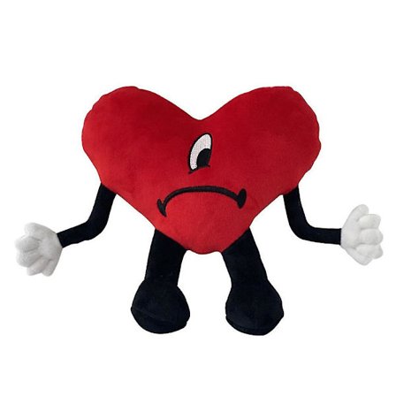 Bad Bunny Plyschleksak Un Verano Sin Ti Plushie Söt Hjärtformad Fylld Docka Nyhet Mjuk Kudde Kudde Barnpresent