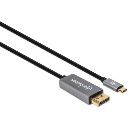 Manhattan MH 8K@60Hz DisplayPort 1.4 Cable, DP-Male/USB C Male, 2.0m,