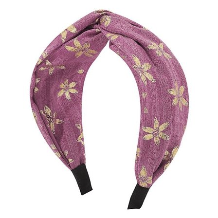 Hovedbånd til kvinders hår er chic, trykt stofhovedbånd, elegant kvinders hovedbånd sort