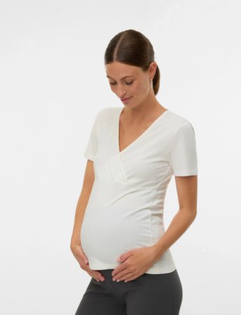 Mamalicious Mlkerrie Tess Ss Jrs Top 2F 2-P Noos - Black - L