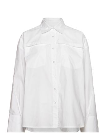 Poplin Over D Shirt Designers Shirts Long-sleeved White REMAIN Birger Christensen