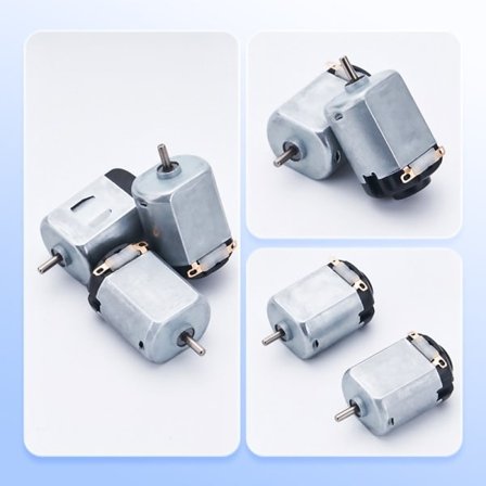 Micro 130 Motor Leksaksmotor Teknik Fläkt Vetenskapsexperiment Fyrhjulsdrift Motor DC Liten Motor 10-pack