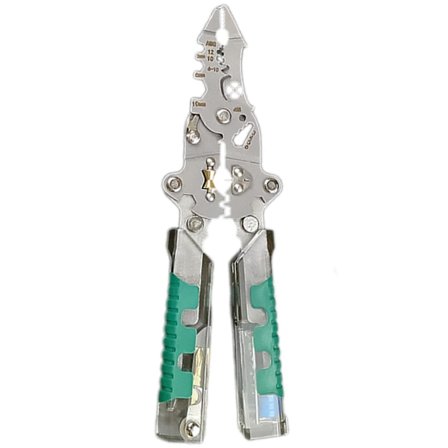 (Luya) 8-i-1 Avbitartång - Vikbar med spänningstestare, kabelkniv och multifunktionell avisolering för att klippa och dra kablar