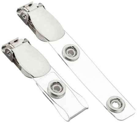 PEACH Kunststoff-Clips, klar, 100St.