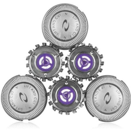 Pakke HQ55 Udskiftningsblade Kompatible med Philips Philishave Elektrisk Barbermaskine HQ6970 HQ6695 HQ6990 PQ202 med Rensebørste