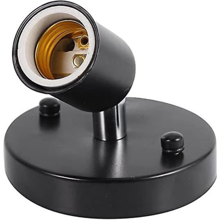 E27 Vintage Metal Pære Fatning Loftlampe Vægmontering Lampholder Armatur Pendellampe Lysekrone til Hjem Loft E27 Fatning til Lampe