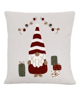 Kuddfodral i teddymaterial Pakettomte 1-pack Linne - Jul - Redlunds