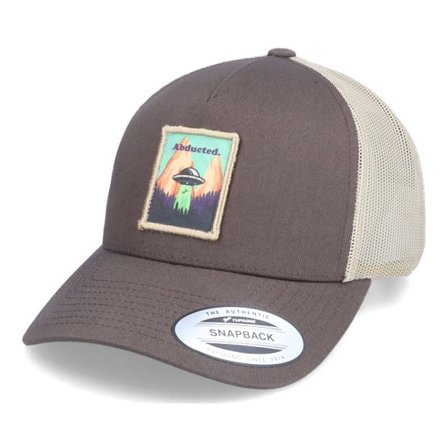 Abducted - Brun trucker Keps - By Aliens Patch Brown/Khaki Trucker @ Hatstore