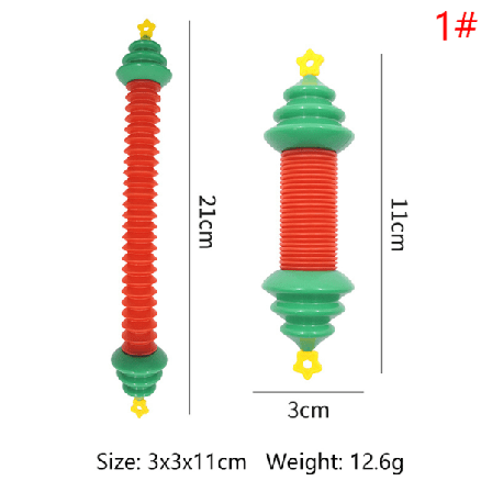 Santa Claus Toys Creative Magical Toy Folding Pop Tube Coil Kid