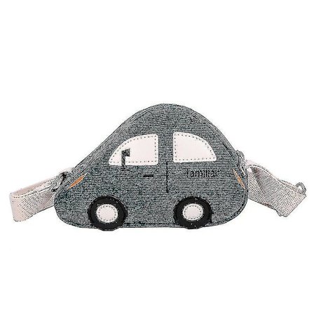 Lille Messengerpung Mini Messenger Taske Pige Dreng Tegneserie Bil Skuldertaske, Grøn