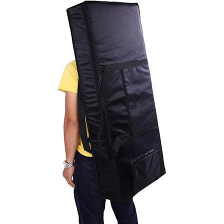 61 koskettimen näppäimistön kansi Oxford-kankaasta valmistettu näppäimistöpussin kotelo, jossa 4 mm:n paksuinen puuvillapehmuste sisällä