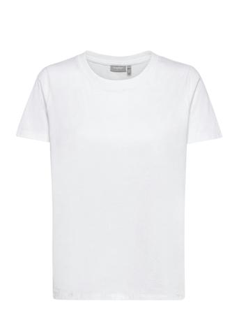 Zashoulder 1 T-Shirt T-shirt Top Hvid Fransa