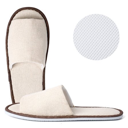 Valko- ja ruskealaiteiset tossut