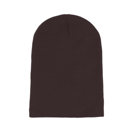 Beechfield - Marrón longbeanie Beanie - Plum Long Blank Beanie @ Hatstore