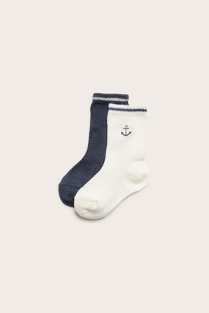 Newbie | 2-pk. sokker med ender | Offwhite