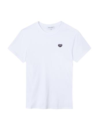 Popincourt Patch Coeur/ Gots T-shirts & Tops Short-sleeved Hvit Maison Labiche Paris*Betinget Tilbud