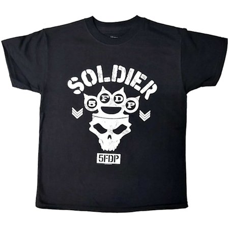 Five Finger Death Punch Barn/Barn Soldat Bomull T-shirt 7