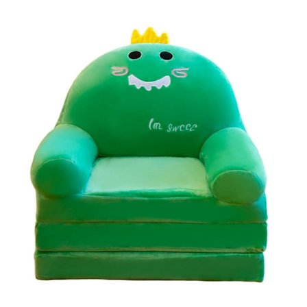 Babys sofföverdrag, tvättbart skyddande fåtöljöverdrag, söt barnsoffa dinosaurie (endast överdrag, stol ingår ej)