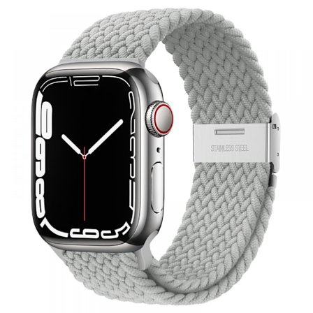 For Braided Loop for Apple Watch Band 42mm 44mm 45mm Women/Men,Solace Elastics Stretch Nylon Sport Strap wristband for iWatch bands series 7 6 5 4