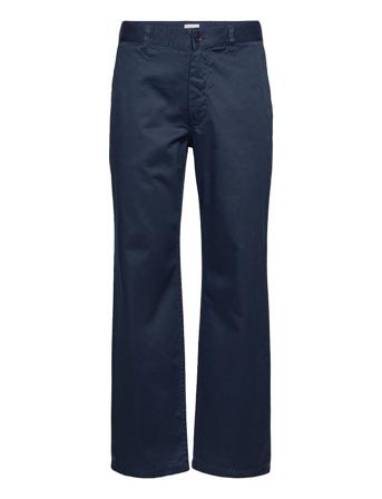 Stefan Classic Trousers Chinos Byxor Blå Wood Wood