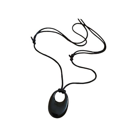 Stilrent Justerbart Läderhalsband Minimalistisk Rund Hängsmycke Design Premium Zinklegering Smycken Kompatibla med Vardagsbruk Silver