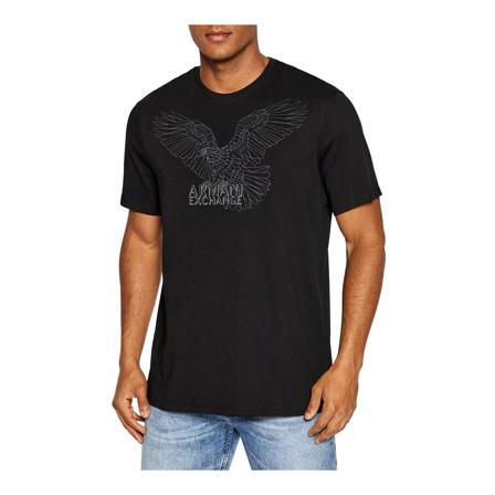 Armani Exchange, T-Shirts Zwart, Heren, Maat:XL