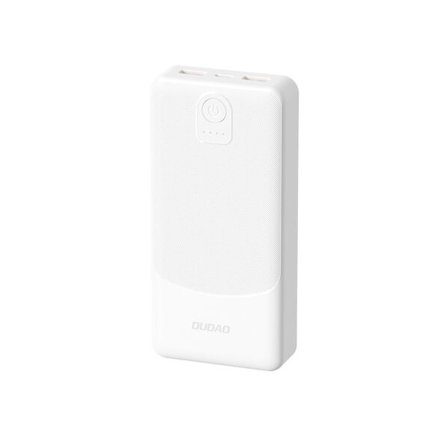Powerbank Dudao K10 10000mAh 2.4A 2 x USB-A - hvid