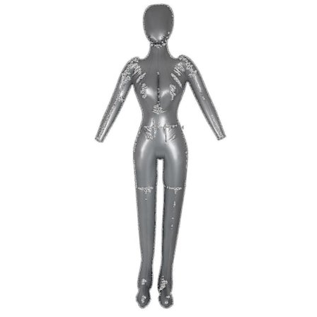 Uppblåsbar Helkroppsmodell Kvinnlig Med Arm Dam Mannekäng Skyltfönster Rekvisita