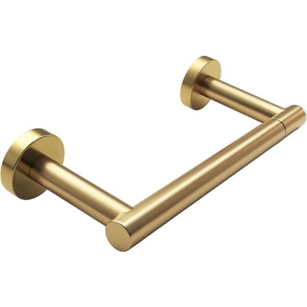 {xjxj}Toalettpapirholder i børstet gull for bad