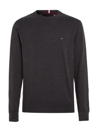 Tommy Hilfiger Pima Org Ctn Cashmere Crew Neck - Grey - S