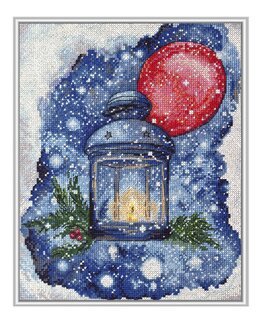 Broderikit Billede Julelygte - Abris Art