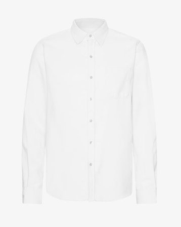 Organic Flannel Shirt - Optical White - Male - S