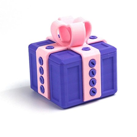 25-26 Irriterende Gaveeske med Skruer, Irriterende Gaveeske med Vrilager, 3D-Printet Spøk Skrueeske Gave til Barn Voksne