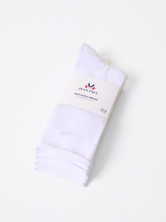 Jean Paul - 3 pk sokk - Dame - Hvit - Tilbehør - 36-38