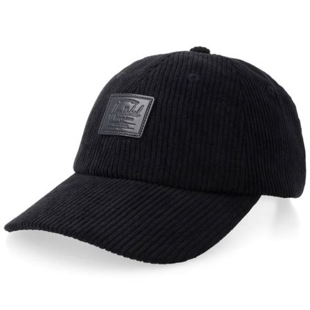 Herschel - Svart unconstructed Keps - Sylas Corduroy Cap Black Dad Cap @ Hatstore