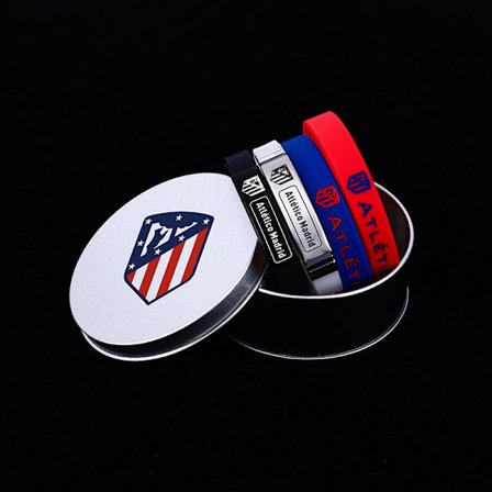 Fotbollsklubbs logotyp armband [rund ask] 4 armband [Atletico Madrid]
