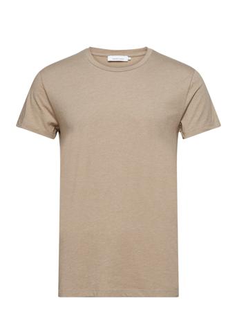 Kronos O-N Ss 273 T-shirts Short-sleeved Beige Samsøe Samsøe*Betinget Tilbud