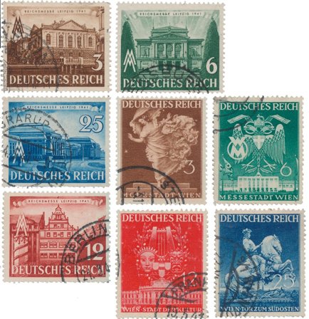 Tyske Rige 1941 - MICHEL 764-767+768-771 - Stemplet