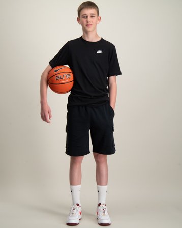 Nike K NSW CLUB FLC CRGO SHORT LBR Schwarz Shorts Jungen - Kids Brand Store