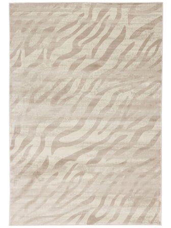 Zebra Antique 160X230 Beige Claro Animales Alfombra