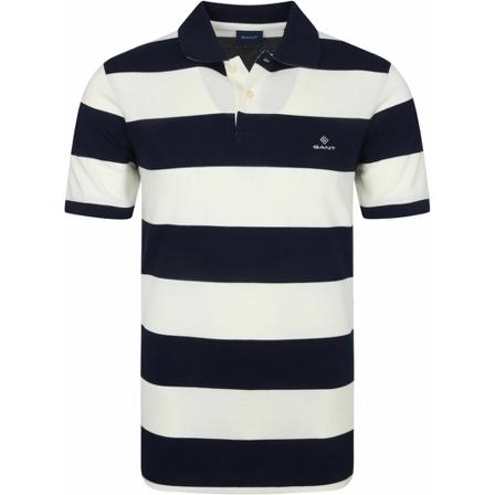 Gant, Polo shirt Blauw, Heren, Maat:M,Katoen,gestreept