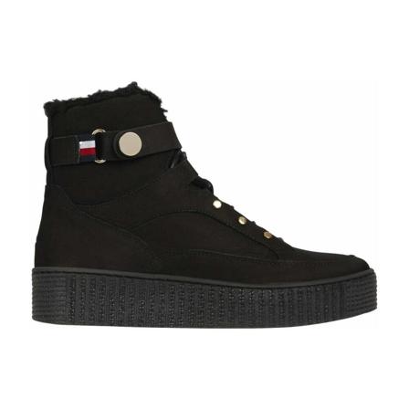 Tommy Hilfiger Lace-up Laarzen , Zwart , Dames , Maat: 38 EU Laarzen
